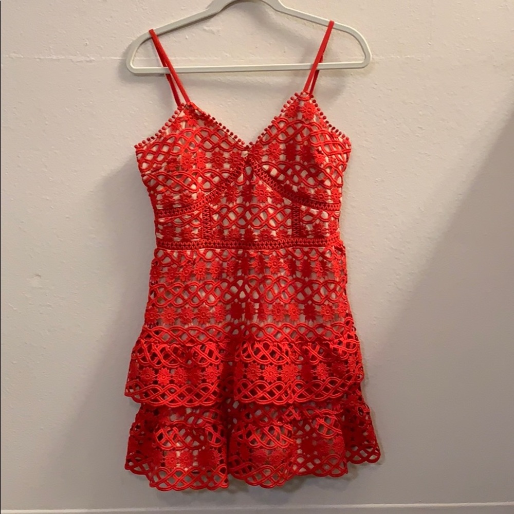 Red Lulus Dress - Picture 2 of 5